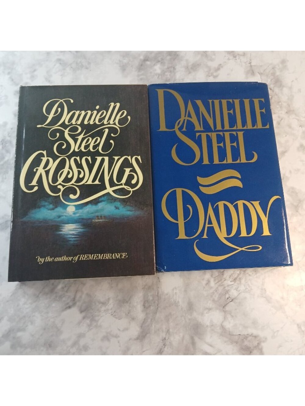 Danielle Steel Hardcover Book Lot – Crossings & Daddy First Edition HC w DJ
